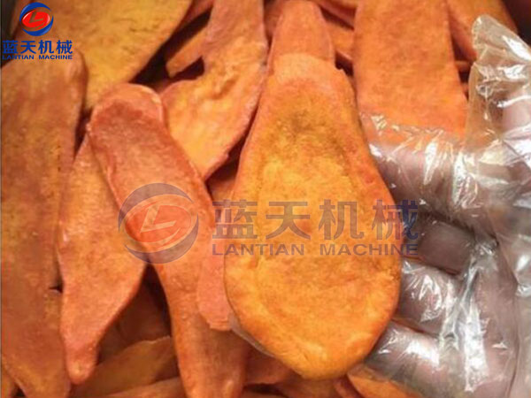 河南地瓜片烘干机烘干现场